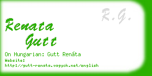 renata gutt business card